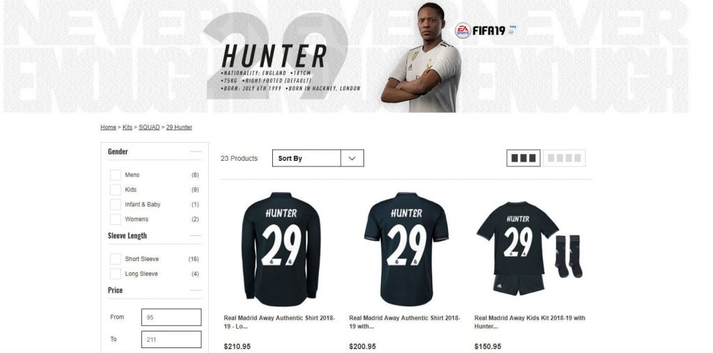 Real Madrid secara mengejutkan merekrut Alex Hunter pemain virtual dari story mode dalam game Fifa 19. Yang jauh lebih mengejutkan lagi adalah Real Madrid menjual jersey dari pemain bernomor 29 tersebut pada toko resmi mereka !