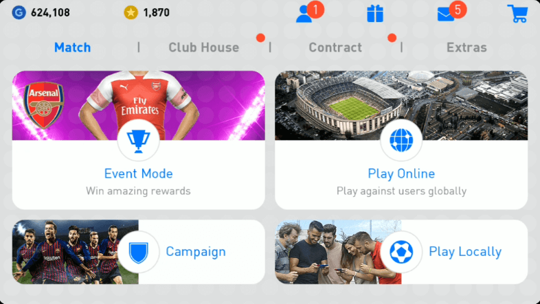 Match Menu PES 2019 Android