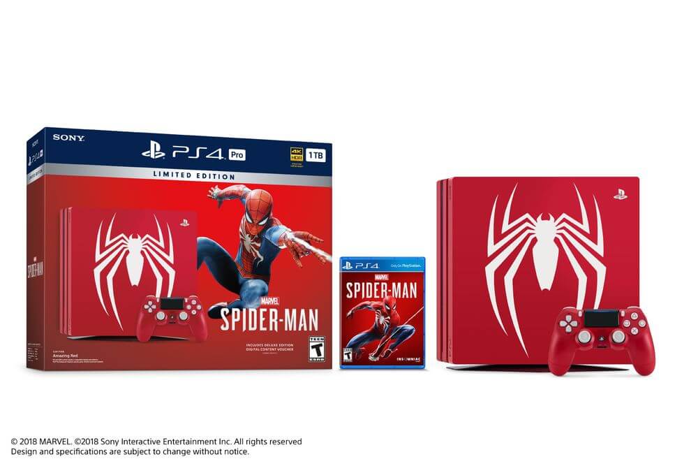 PS4 Pro Sony Spiderman Edition