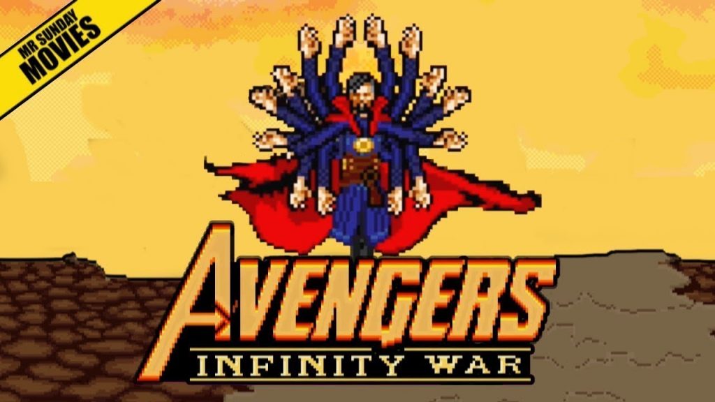 Scene Avengers VS Thanos Infinity War Versi 16 Bit