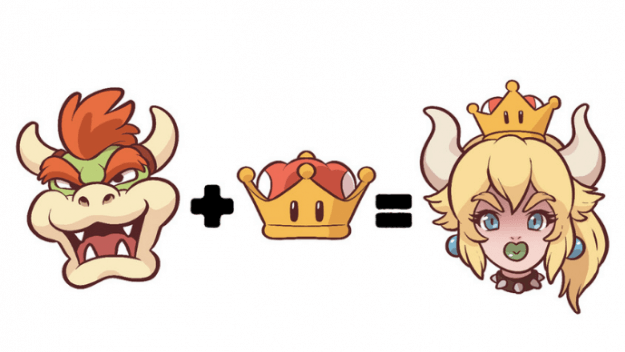Pencarian Bowser dan Bowsette