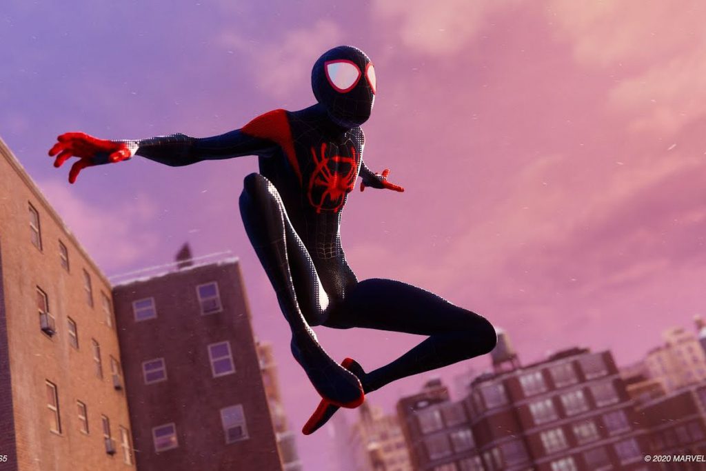 into the spider-verse suit
