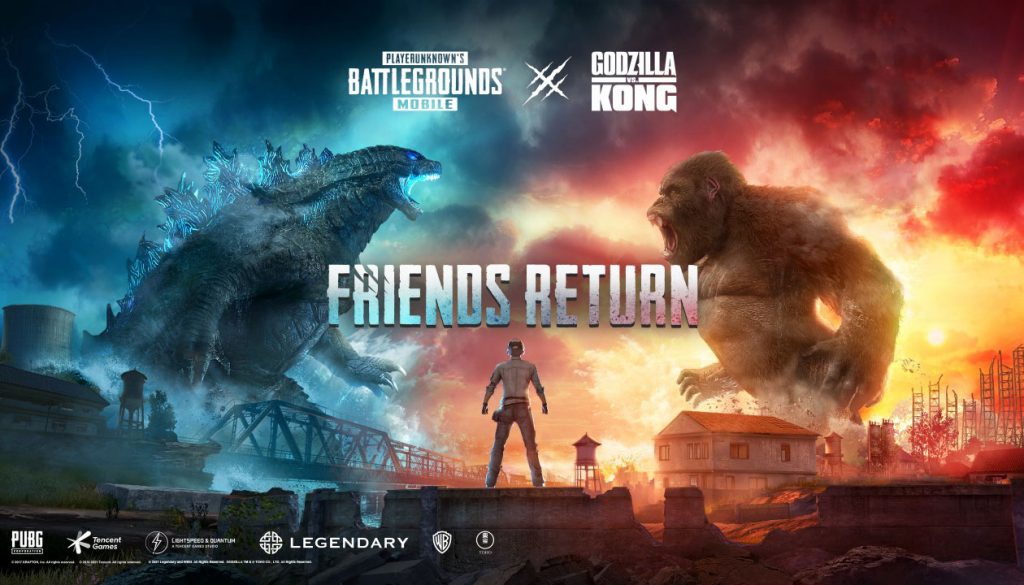 kolaborasi pubgm dengan godzilla vs kong