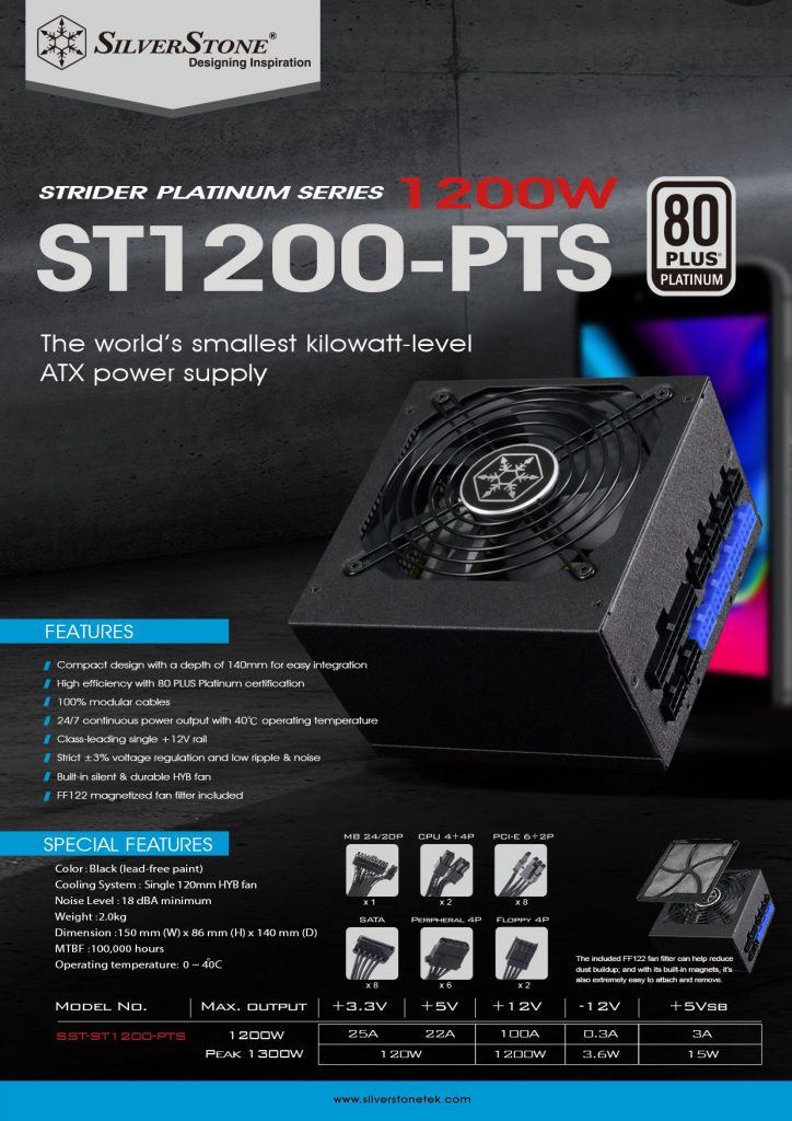 silverstone st1200-pts
